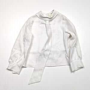 Vintage Cinderella Shirt Size 3-4T White Darted Collar Blouse Sz 3-4